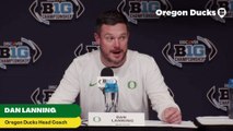 Oregon Ducks Coach Dan Lanning Discusses Big Ten Championship Win Over Penn State