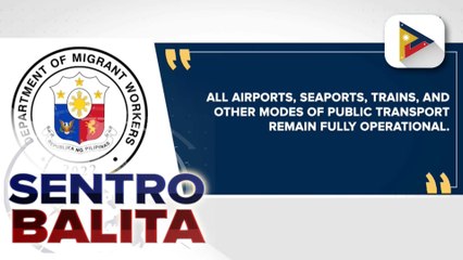 Mga manggagawang Pilipino sa South Korea, pinayuhan ng DMW na maging alerto at updated sa mga kaganapan