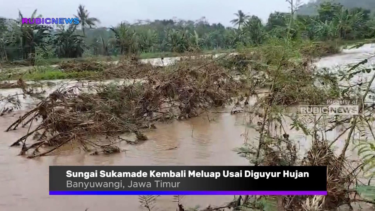 Sungai Sukamade Kembali Meluap Usai Diguyur Hujan Selama Dua Hari, Seperti Ini Kondisinya
