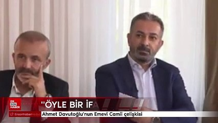 Ahmet Davutoğlu'nun Emevi Camii çelişkisi