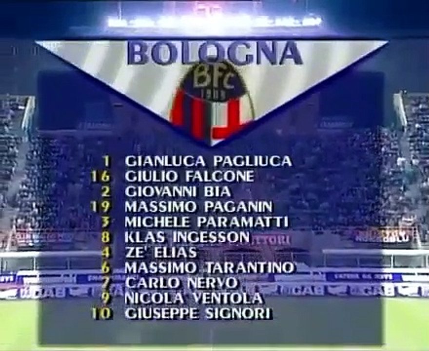 Bologna FC vs. Galatasaray SK Maçın tamamı  UEFA Kupası 1999-2000   32. Tur, 1. maç   Renato dall'Ara (Bologna)   23 Kasım 1999