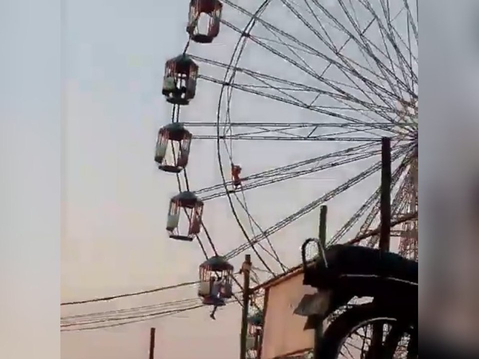 13-jährige fällt aus riesenrad-gondel