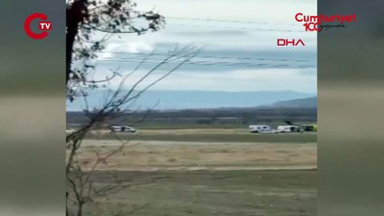 Isparta'da akaryakıt istasyonunun yanına askeri helikopter düştü: 5 asker şehit!