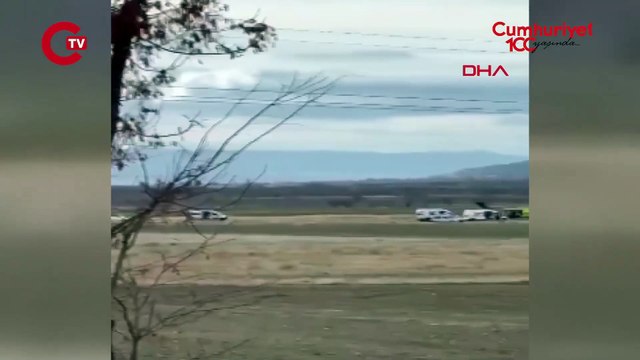 Isparta'da akaryakıt istasyonunun yanına askeri helikopter düştü: 5 asker şehit!