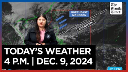 Weather Update for December 9, 2024 at 4 PM ☀️