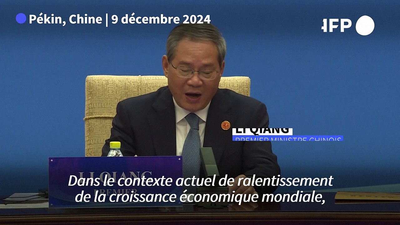 Le Premier ministre chinois alerte contre le risque d'une "démondialisation"