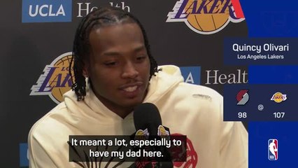 Lakers rookie Olivari targets 50,000 points after NBA debut