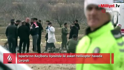 Isparta'da askeri helikopter düştü: 6 şehit