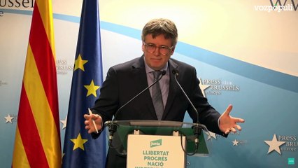 Puigdemont anuncia que Junts ha registrado en el Congreso una moción de confianza a Pedro Sánchez: "El presidente Sánchez no es de fiar".