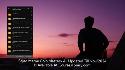 Download Sajad Meme Coin Mastery Updated Till November 2024