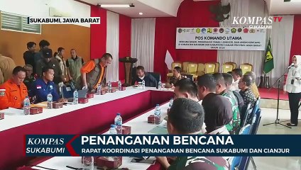 Rapat Koordinasi Penanganan Bencana Sukabumi Dan Cianjur