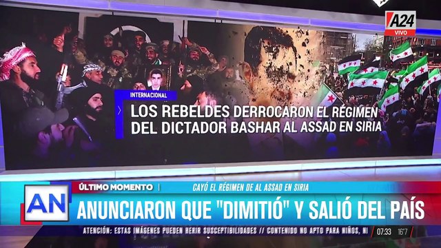 Cayó el régimen del dictador Bashar Al Assad en Siria
