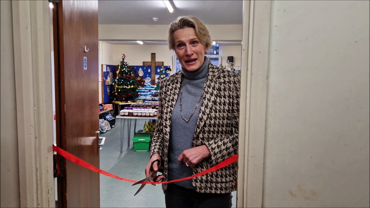 The Pantry at St Peter and St Paul's Church in Rustington hands out Christmas hampers