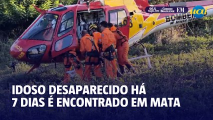 Bombeiros encontram idoso desaparecido há 7 dias em área rural