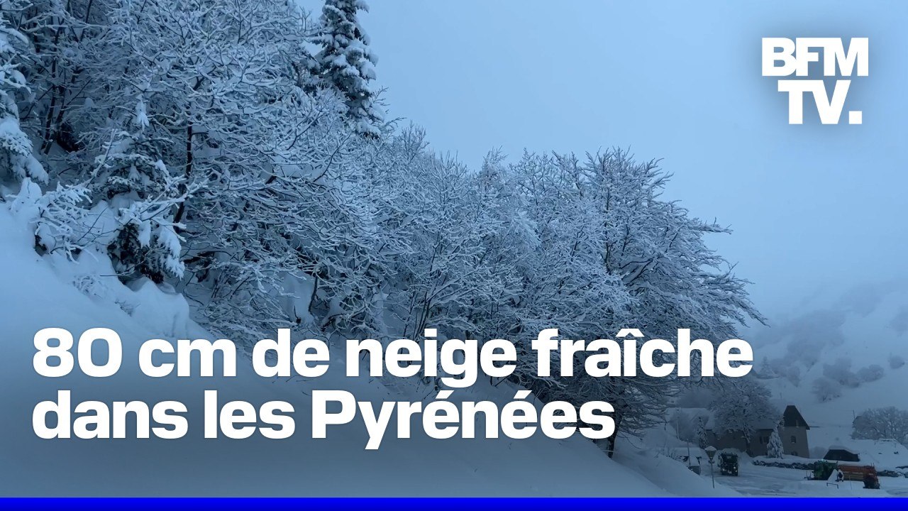 Les images des fortes chutes de neige dans les Pyrénées