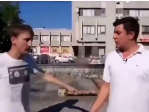 Drunk Guy knocks himself out