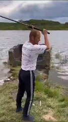 Drunk fisherman viral funny and entertaining video
