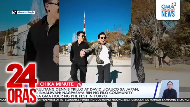 Kulitang Dennis Trillo at David Licauco sa Japan, kinaaliwan; nagpasaya rin ng Filo community sa GMA hour ng PHL Fest in Tokyo | 24 Oras