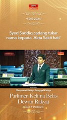 Syed Saddiq cadang tukar nama kepada 'Akta Sakit Hati