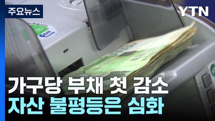 1인 가구 최대...가구당 부채 처음 줄었지만 자산 불평등 심화 / YTN
