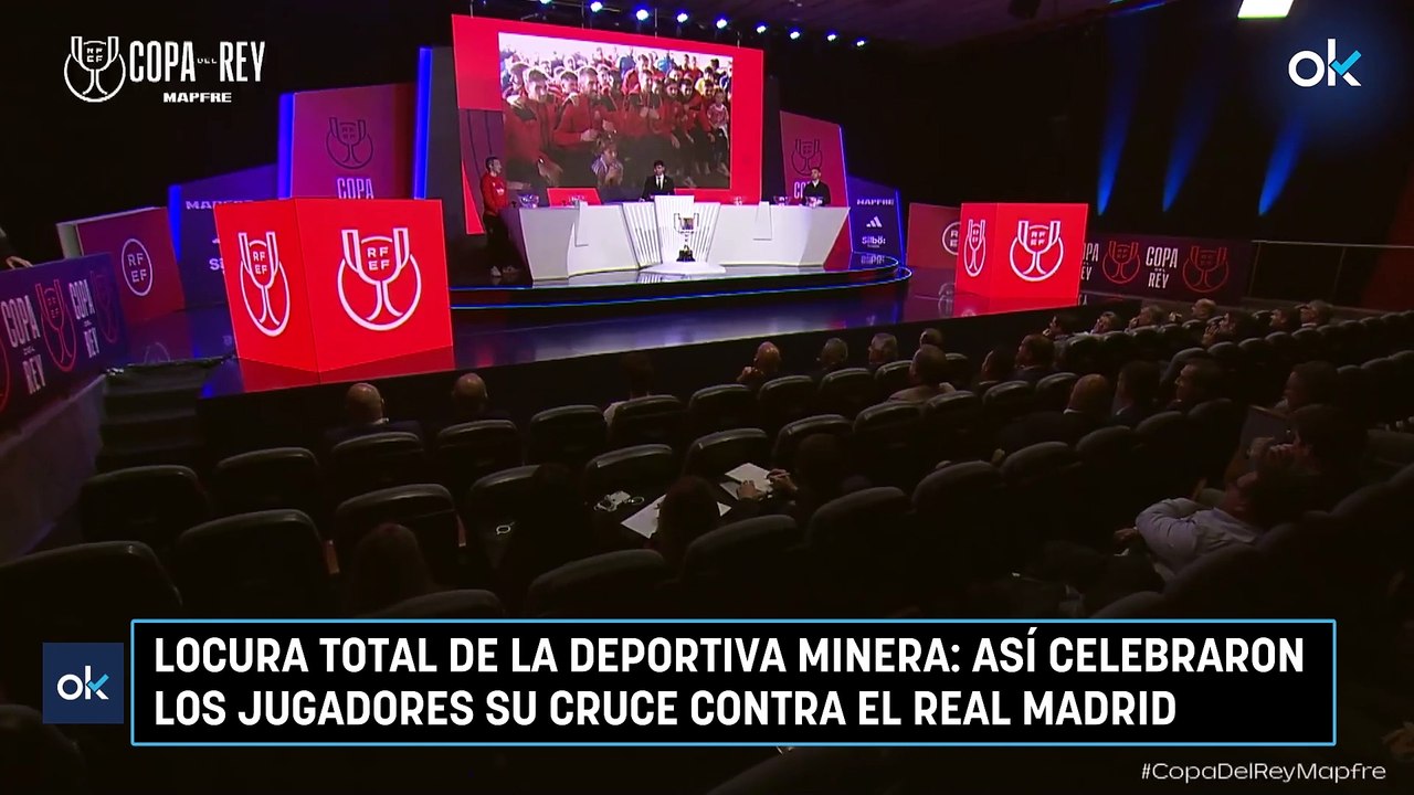 Locura total de la Deportiva Minera: así celebraron los jugadores su cruce contra el Real Madrid