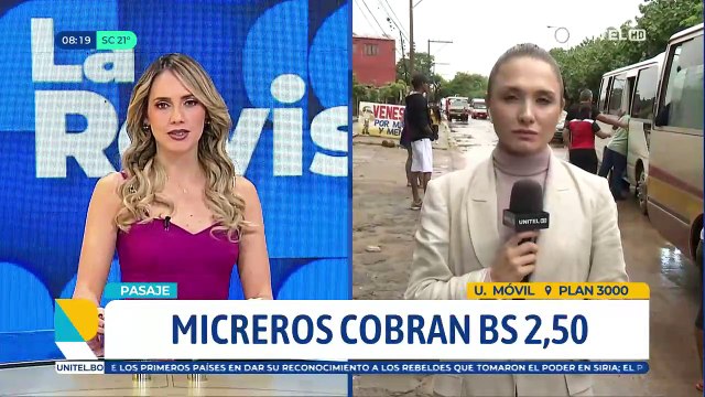 Vecinos en el Plan Tres Mil controlan que micreros cobren Bs 2 el pasaje en micro