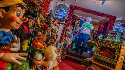 Seaside B&B delights guests by showing off his collection of over 1,000 puppets