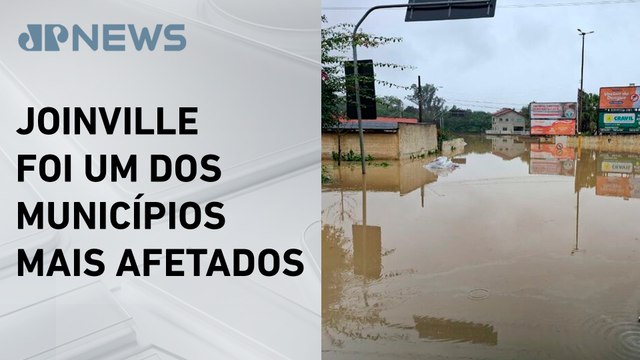Chuva em Santa Catarina causa estragos em 24 cidades