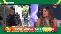 Disturbios en la entrada de Wanda Nara a Tribunales