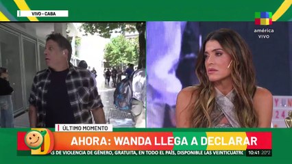 Disturbios en la entrada de Wanda Nara a Tribunales