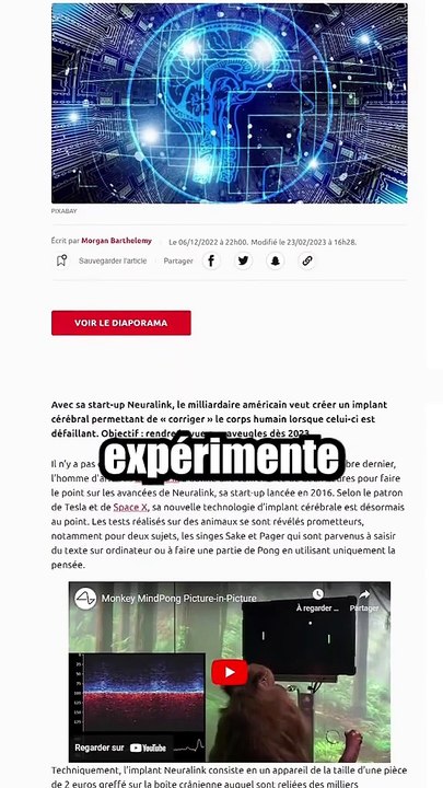 Elon Musk veut mettre une puce dans votre cerveau