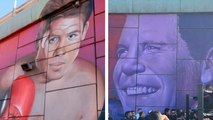 Julio César Chávez ya tiene un mural en Tijuana y así reacciona la leyenda del boxeo mexicano