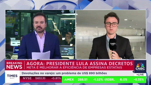 BREAKING NEWS: Lula assina decretos para melhorar eficiência de empresas estatais
