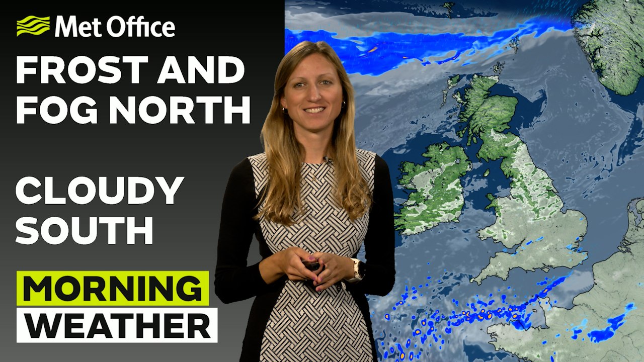 Met Office Morning Weather Forecast 10/12/24 – Cold and foggy north, cloudy south