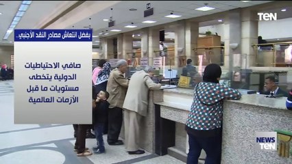 بفضل انتعاش مصادر النقد الأجنبي.. صافي الاحتياطات الدولية يتخطى مستويات ما قبل الأزمة العالمية