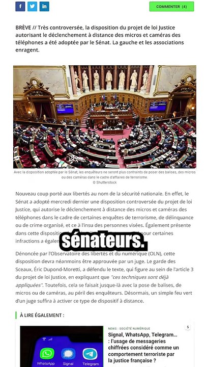 Le gouvernement va pouvoir activer la caméra de votre smartphone