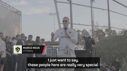 LA Galaxy celebrate MLS Cup triumph