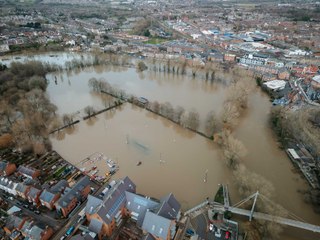 Flooding Scenes Over Shrewsbury