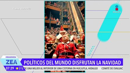 Personajes de la política mundial protagonizan video navideño hecho con IA