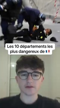 les 10 départements les plus dangereux de France #departement #departements #france #classement