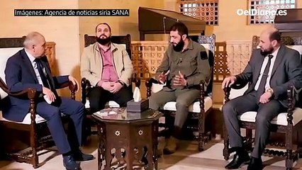 Reunión del primer ministro sirio y Abu Mohamad Al Jolani en Damasco