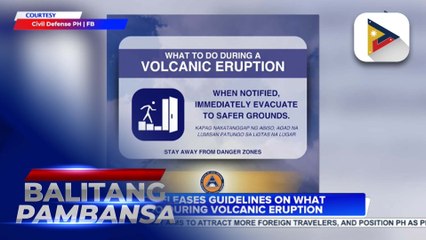 OCD releases guidelines on what to do during volcanic eruption