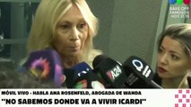 Wanda sale de tribunales con su abogada