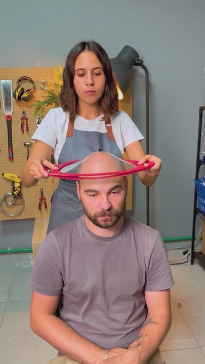 This is how customised wigs are actually made! 🤯