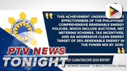 PH ranks 2nd in BloombergNEF Climatescope 2024 report