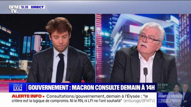Nouveau Premier ministre: une nouvelle consultation prévue à l'Élysée ce mardi avec l'ensemble des partis à l'exception de LFI et du RN