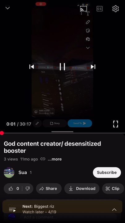 Here's my latest video
