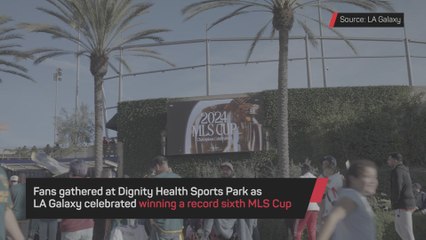 LA Galaxy celebrate MLS Cup triumph