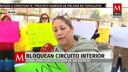 Cierran Circuito Interior por irregularidades en construcción de Sandra Cuevas