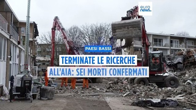L'Aia, terminata la ricerca delle vittime dell'esplosione: il bilancio è di sei vittime accertate